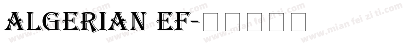 Algerian EF字体转换